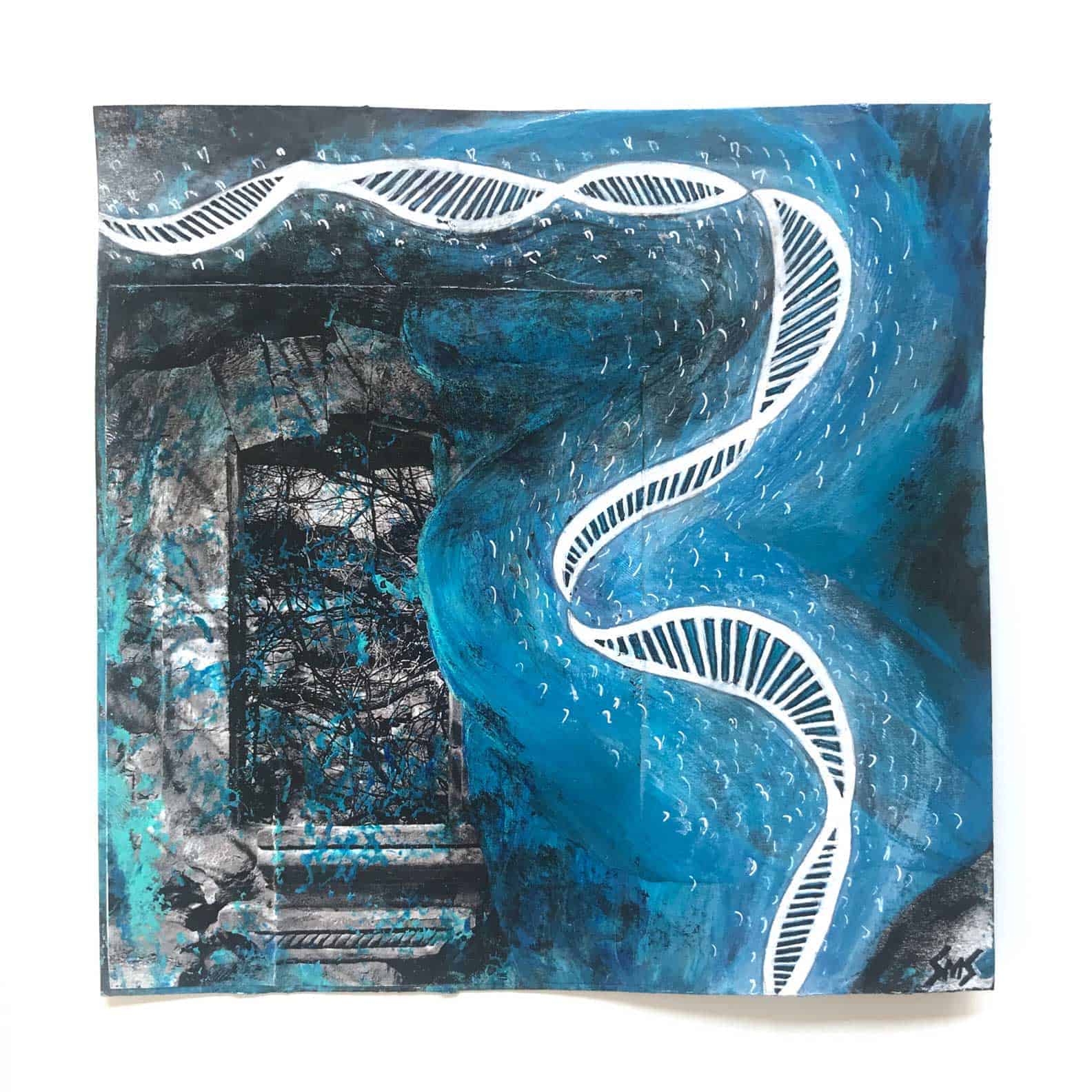 insufflate-smschumacher-painting Insufflate mixed media word painting by Sarah M. Schumacher