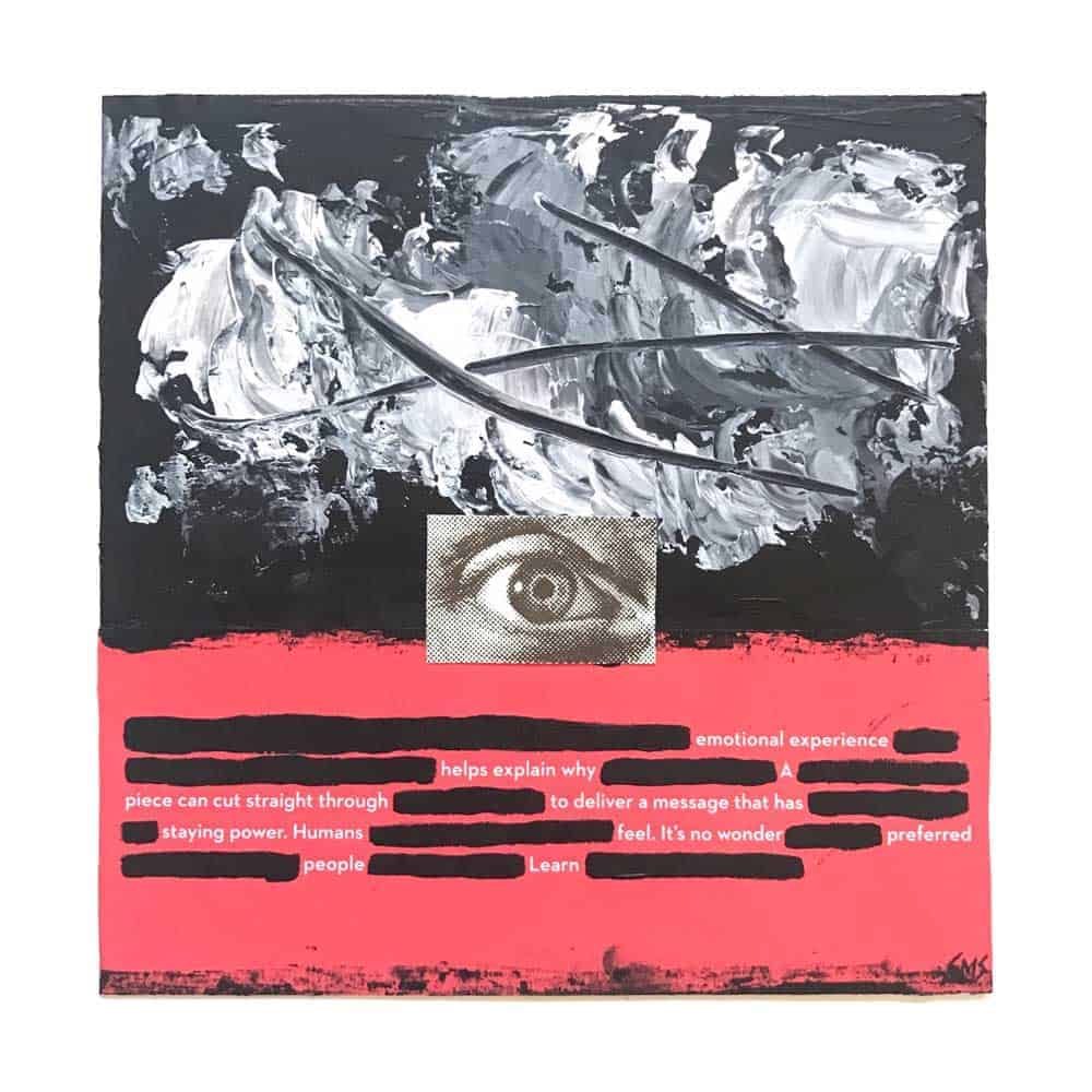 quidnunc-smschumacher-painting Quidnunc mixed media word painting by Sarah M. Schumacher